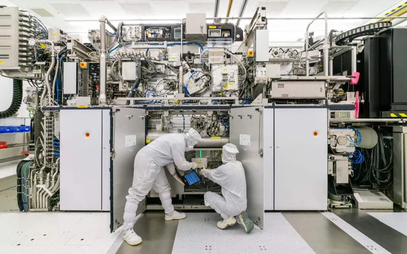 Imagen de portada del artículo «ASML: la empresa europea que fabrica la máquina más difícil del chip»