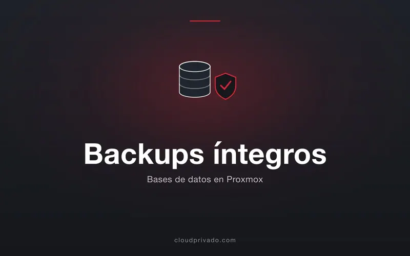 Imagen de portada del artículo «Backups de bases de datos en Proxmox: por qué un snapshot de la VM no basta»