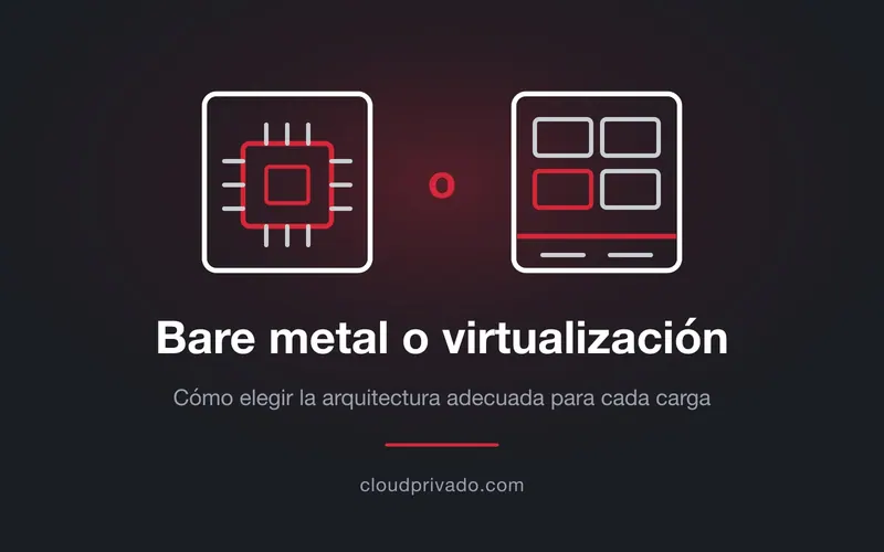 Imagen de portada del artículo «Bare metal o virtualización: cómo elegir la arquitectura adecuada para cada carga»