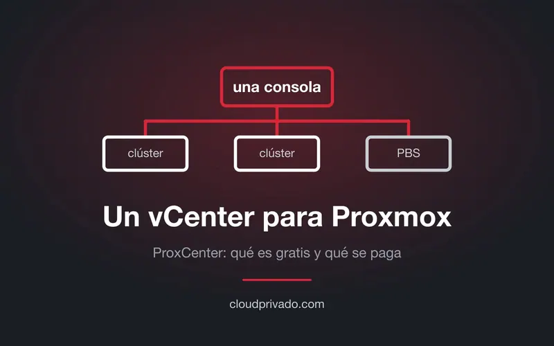 Imagen de portada del artículo «ProxCenter: el vCenter para Proxmox que promete todo, con la letra pequeña delante»