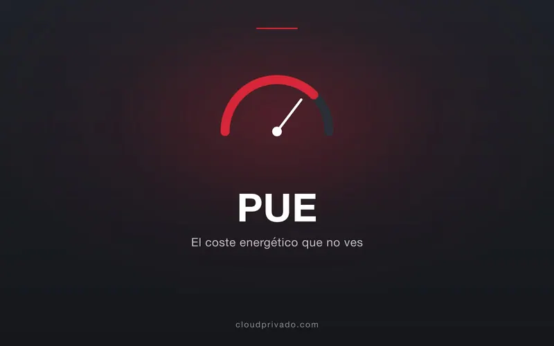 Imagen de portada del artículo «PUE: el coste energético que no aparece en la factura del cloud (y que la IA ha disparado)»